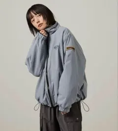【Snap club】 リバーシブルビッグスタンドボアジャケット　ブルゾン