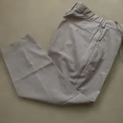 ⭐︎美品⭐︎GUグレー スラックス 調整可能紐付きウエストのサムネイル