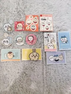 ちいかわ ステッカー まとめ売り モモンガ ハチワレ くりまんじゅう うさぎ