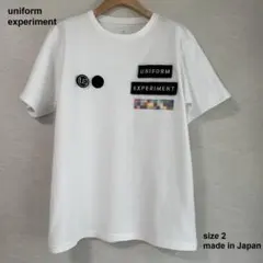 uniform experiment ワッペンTシャツ 白 2 M SOPH.
