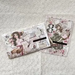 コラージュ平袋＆マステケース付き おすそ分けセット 【女の子セット①】