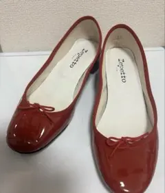 Repetto レペット レッド エナメル 赤 バレエシューズ 39 1/2 - 일본