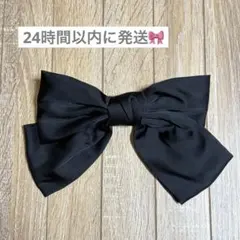 SHEIN 女性用 リボン ヘアピン ヘアクリップ バレッタ ブラック