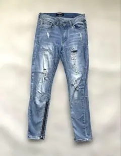 新品未使用】DankeSchon ダンケシェーン ダメージスキニーデニムLHP 