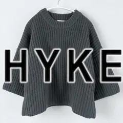 【極美品】HYKE ハイク RIBBED CROPリブ クロップド ニット