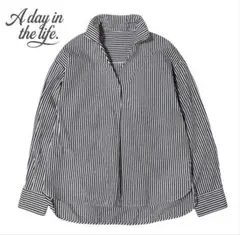 ユナイテッドアローズ　A day in the life スキッパー　長袖シャツ