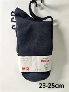 タグ付き未使用 ユニクロ WOMEN レギュラーソックス 黒 消臭のサムネイル