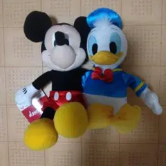 Disney ミッキー&ドナルド ぬいぐるみ 2体セットのサムネイル