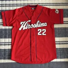 広島東洋カープ　中村奨成　旧ハイクオリティユニフォーム（ビジター）O（XL） 広島東洋カープ 中村奨成選手 旧ハイクオリティユニフォーム Lサイズ