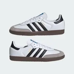 adidas ホワイト/ブラック スニーカー サンバ OG