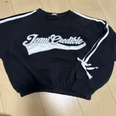 Jenni クロップドトレーナー 黒