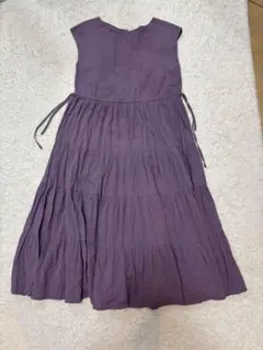 NATURAL BEAUTY BASIC パープル ノースリーブ ワンピース