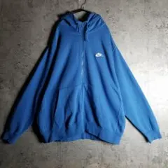 NIKE ハイネックジップパーカー ライトブルー 刺繍 Futura XXL