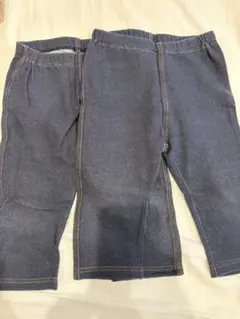 UNIQLOレギンスパンツ7部丈2枚セット　100cm