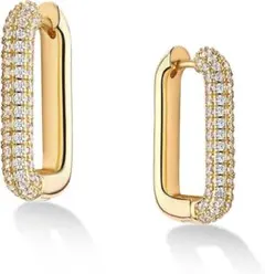 ピアス レディース リングピアス フープピアス スワロフスキー金属アレルギー対応