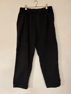 無印良品　ムジラボ　コットンイージーパンツ ワイド　黒　男女兼用S