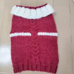 クリスマス　犬用ニットセーター