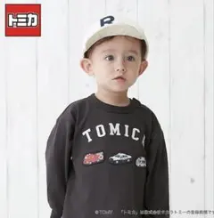 新品未使用品　トミカ　プティマイン　後布帛長袖Tシャツ　長袖カットソー　110㎝
