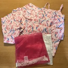 110㎝　セパレート浴衣と帯2点のセット