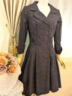 トッカ　ワンピース2　ブラック　総刺繍