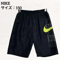 NIKE 黒 ハーフパンツ ロゴ入り 子供服 スポーツウェア メンズ