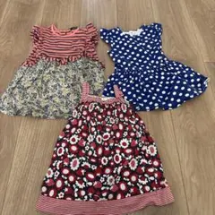 ベビー服 ワンピース 3点セット
