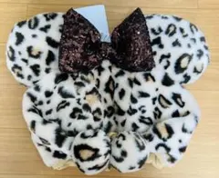 ディズニー　ミニー　ヒョウ柄　ファンキャップ　ブラウン　×1点