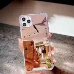 iPhone11Pro ケース クリア 化粧鏡 ミラーケース TPU