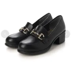 新品 あしながおじさん ローファー 厚底 ビット付き パンプス