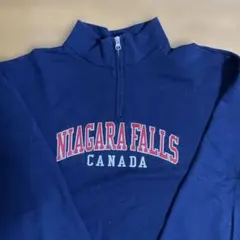 古着 Jerzees ハーフジップ トレーナー XL