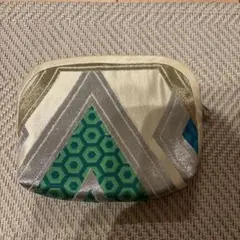 ハンドメイド　着物帯生地　リメイク　ミニポーチ