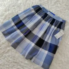 【新品】BLUE LABEL CRESTBRIDGE チェックフレアスカート36のサムネイル