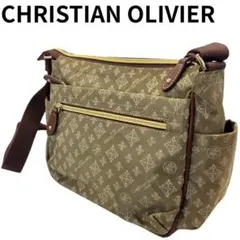 CHRISTIAN OLIVIER ショルダーバッグ モノグラム柄 カーキ