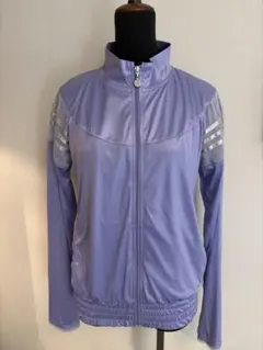 新品】adidasサテンパープルラグランジャケット - メルカリ