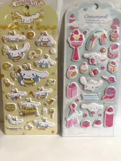 海外正規品　シナモロール　ぷっくりシール