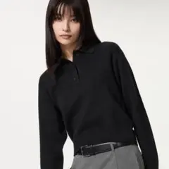 UNIQLO ユニクロ　スムースコットンポロセーター