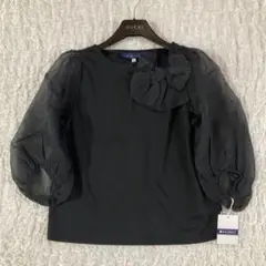 M'S GRACY リボンブローチ付きカットソー　プルオーバー 38