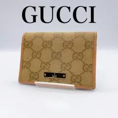 GUCCI グッチ GG キャンバス カードケース パスケース ピンクベージュ