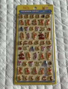 【正規品】くまのプーさん ボンボンドロップシール ミニ　ディズニー mini