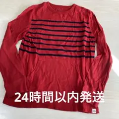 GAP 1969 赤 ストライプ 長袖Tシャツ