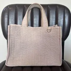 【限定特価】韓国　ヌビ　MyLady風　スクエア型　トートバッグ　グレーベージュ
