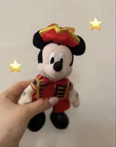 ハロウィン　ディズニーミッキーマウス ぬいぐるみバッジ　ヴィランズ