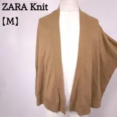 ZARA Knit ドルマン ニット カーディガン M ブラウン 微汚れ4211のサムネイル