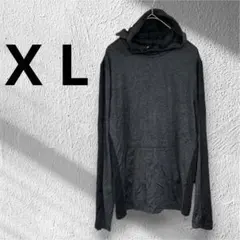 海外古着Kohl's ダークグレーフード付きパーカーユニセックススポーツゆったり
