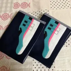 ハンドメイド　新幹線はやぶさランチョンマット2枚セット