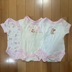 ベビー肌着 ディズニー 3枚セット70㎝ 女の子