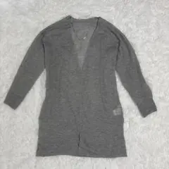 a.v.v レディース 長袖カーディガン M イトキン グレー 前開き 羽織り
