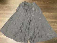 GLOBAL WORK さらさらサテン フレアワイドパンツ M グローバルワーク