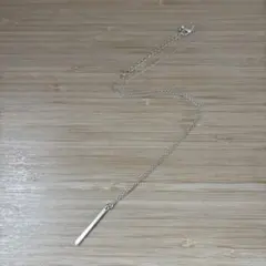 シルバー バータイプ ネックレス