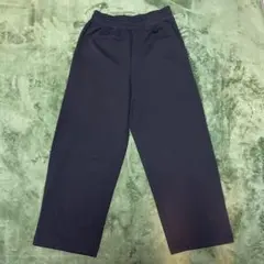 ユニクロC ワイドスウェットパンツ S ブラック